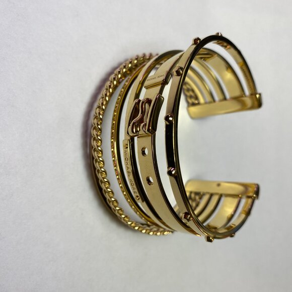 Michael Kors Collection Frozen Open Cuff Bracelet - Picture 4 of 4